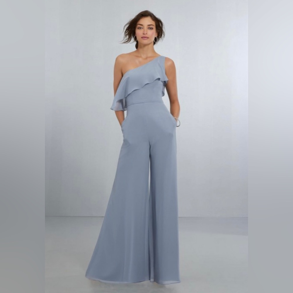 Gray Mori Lee Bridesmaid Jumpsuit